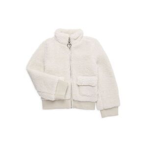 Design History Girls Shearling zip jacket size medium